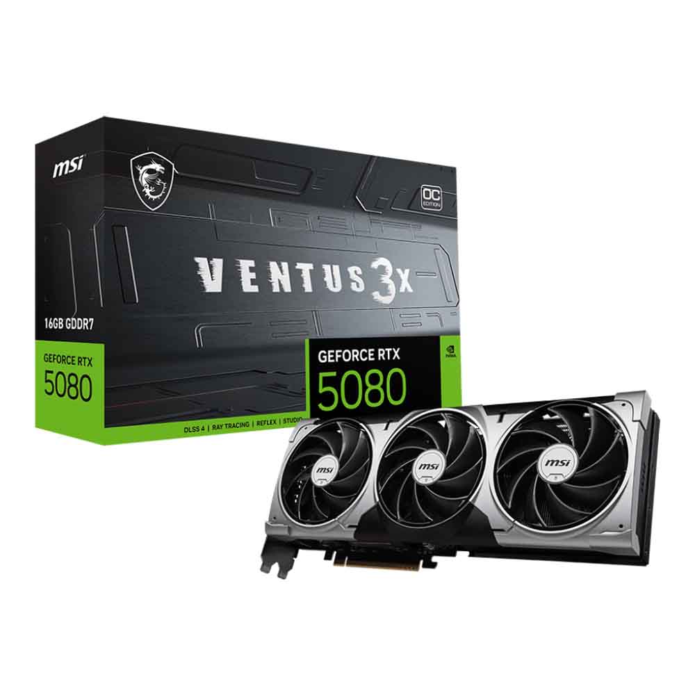msi VGA MSI GEFORCE RTX 5080 VENTUS 3X OC - 16GB GDDR7 — product image 1