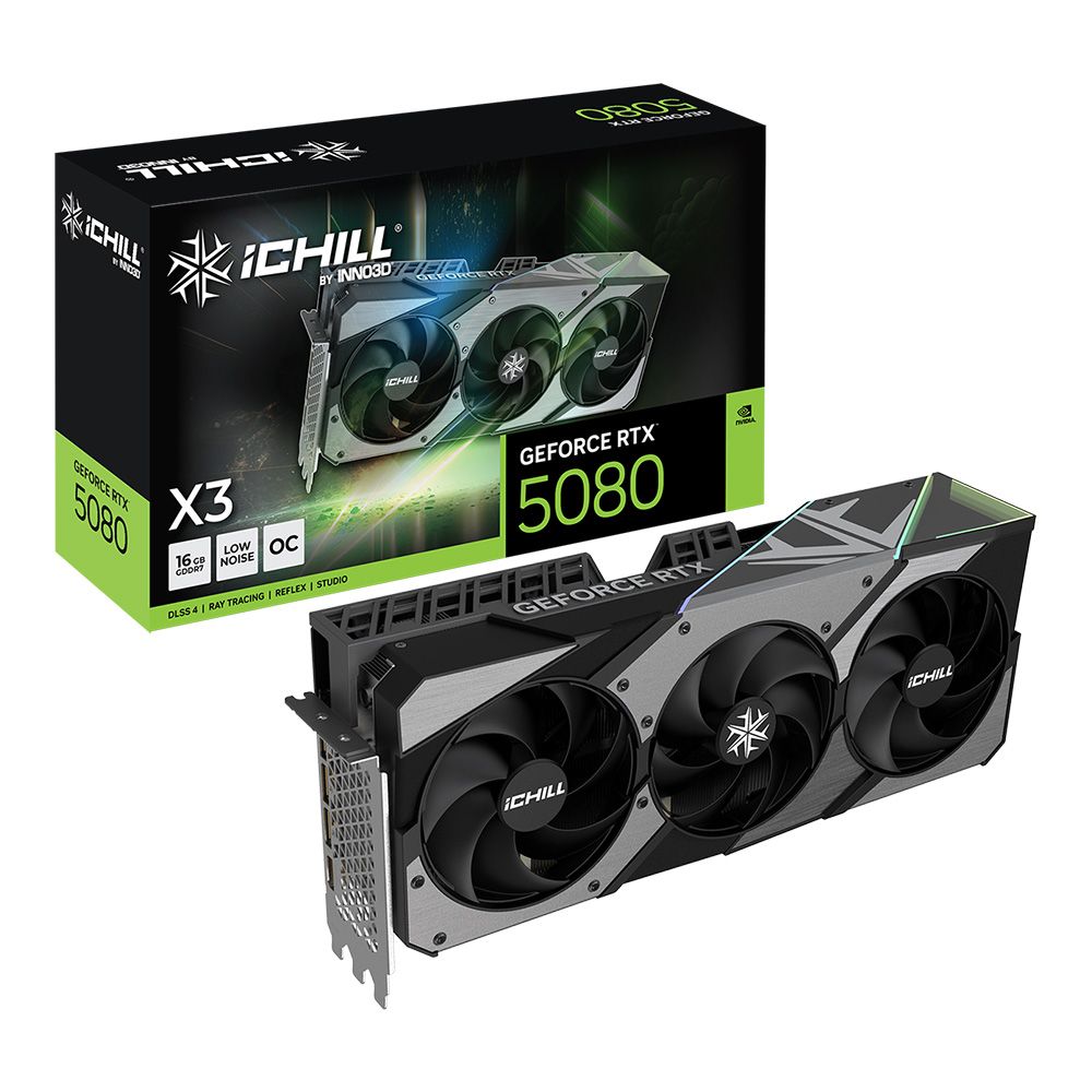 inno3d VGA INNO3D GEFORCE RTX 5080 ICHILL X3 V2 OC - 16GB GDDR7 — product image 1