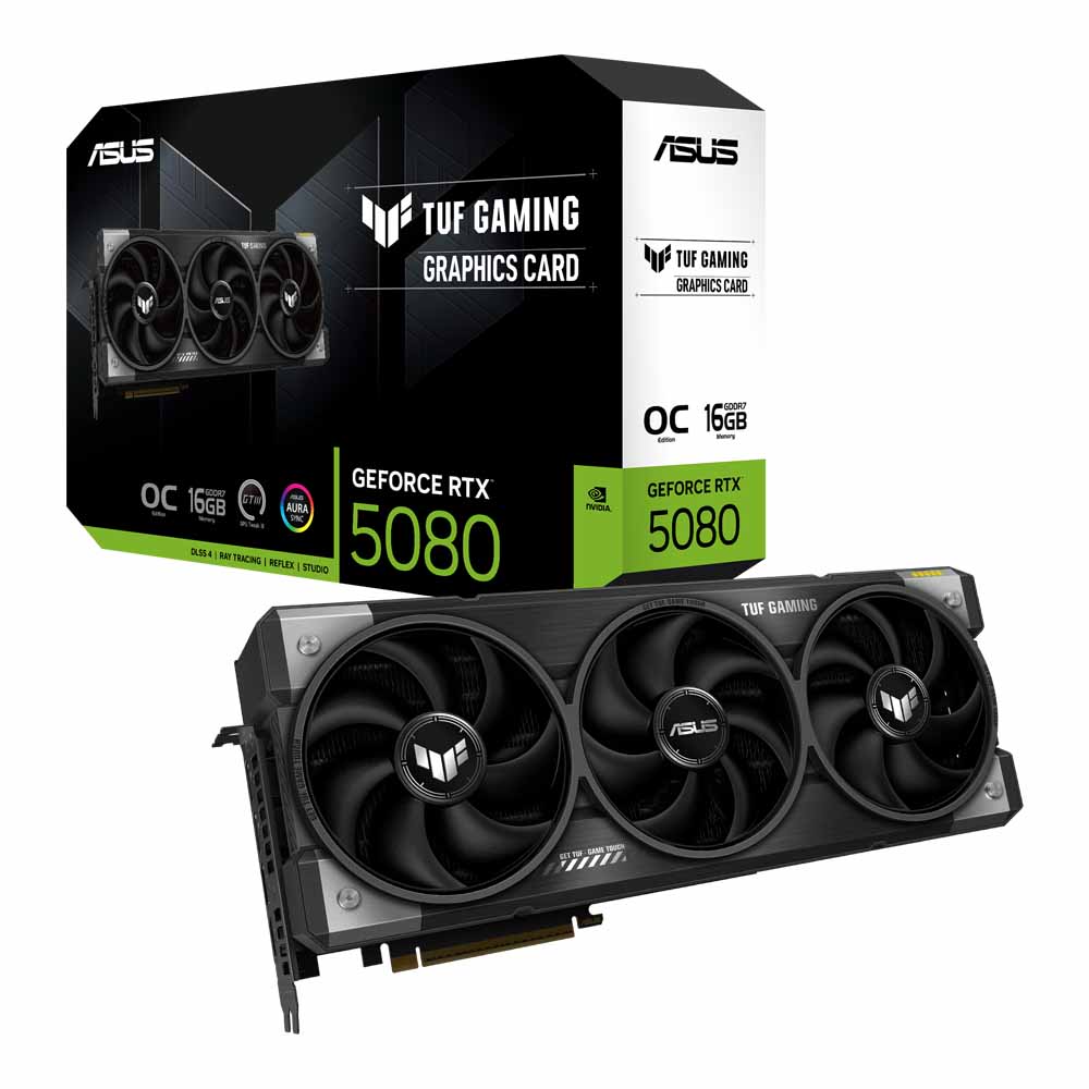 asus VGA ASUS GEFORCE RTX 5080 TUF O16G GAMING - 16GB GDDR7 — product image 1