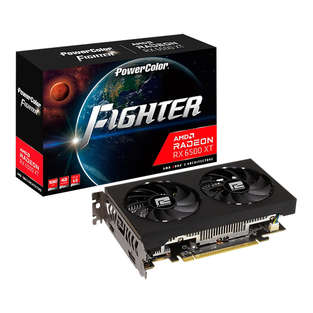 powercolor VGA POWER COLOR RADEON RX 6500XT FIGHTER V3 - 4GB GDDR6 — product image 1