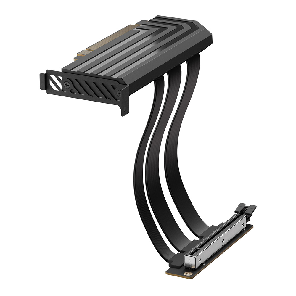 HYTE RISER CABLE GRAPHICS CARD HOLDER PITCH BLACK thumbnail 2