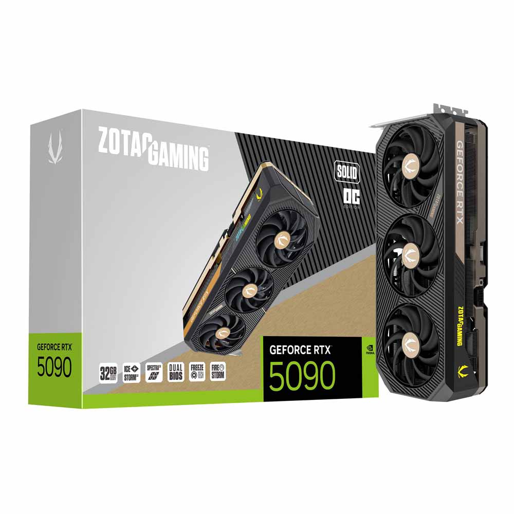 zotac VGA ZOTAC GEFORCE RTX 5090 GAMlNG SOLID OC - 32GB GDDR7 — product image 1