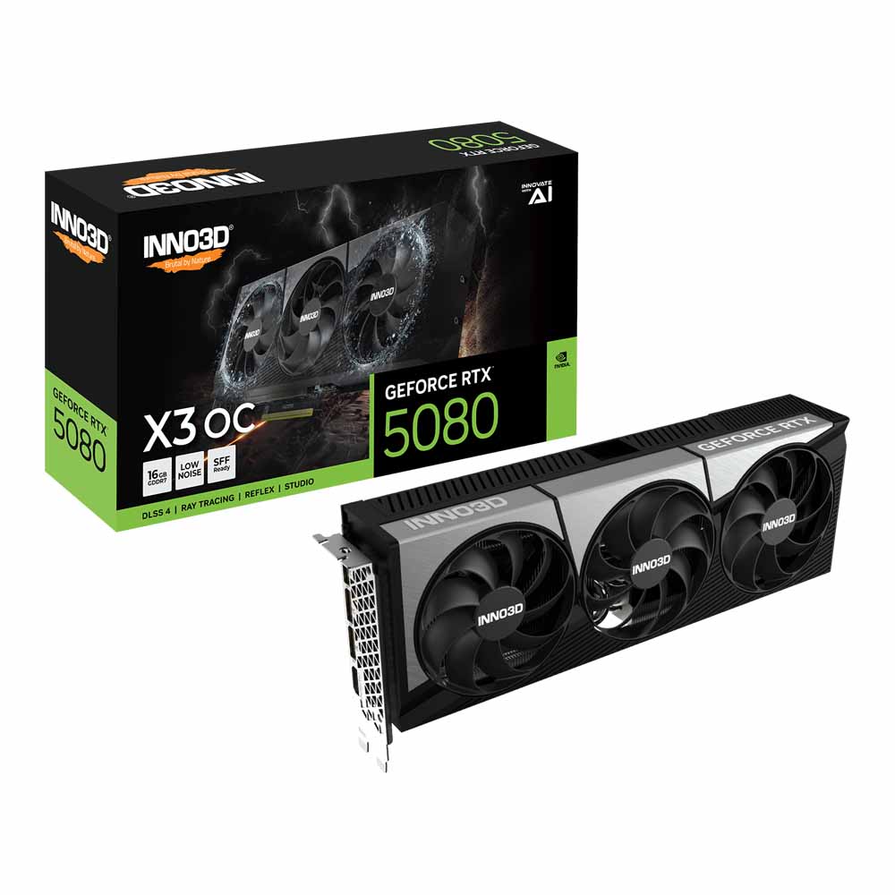 inno3d VGA INNO3D GEFORCE RTX 5080 X3 OC - 16GB GDDR7 — product image 1