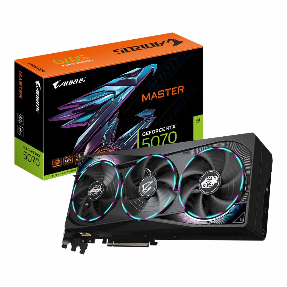 gigabyte VGA GIGABYTE GEFORCE RTX 5070 AORUS MASTER - 12GB GDDR7 (REV. 1.0) — product image 1