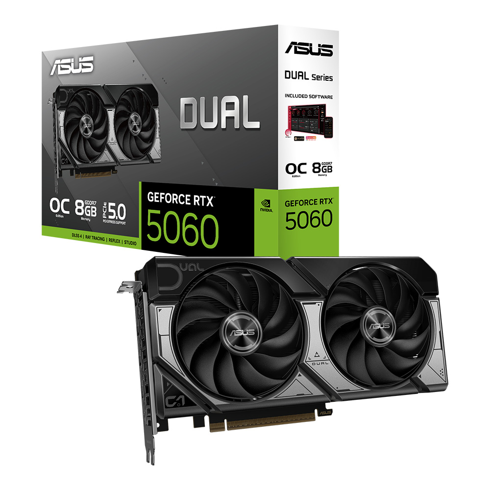 asus VGA ASUS GEFORCE RTX 5060 DUAL O8G OC - 8GB GDDR7 — product image 1