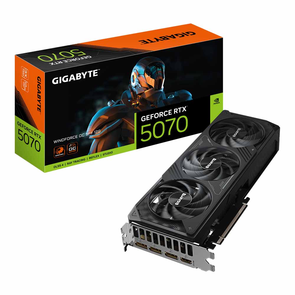 gigabyte VGA GIGABYTE GEFORCE RTX 5070 WINDFORCE - 12GB GDDR7 (REV. 1.0) — product image 1
