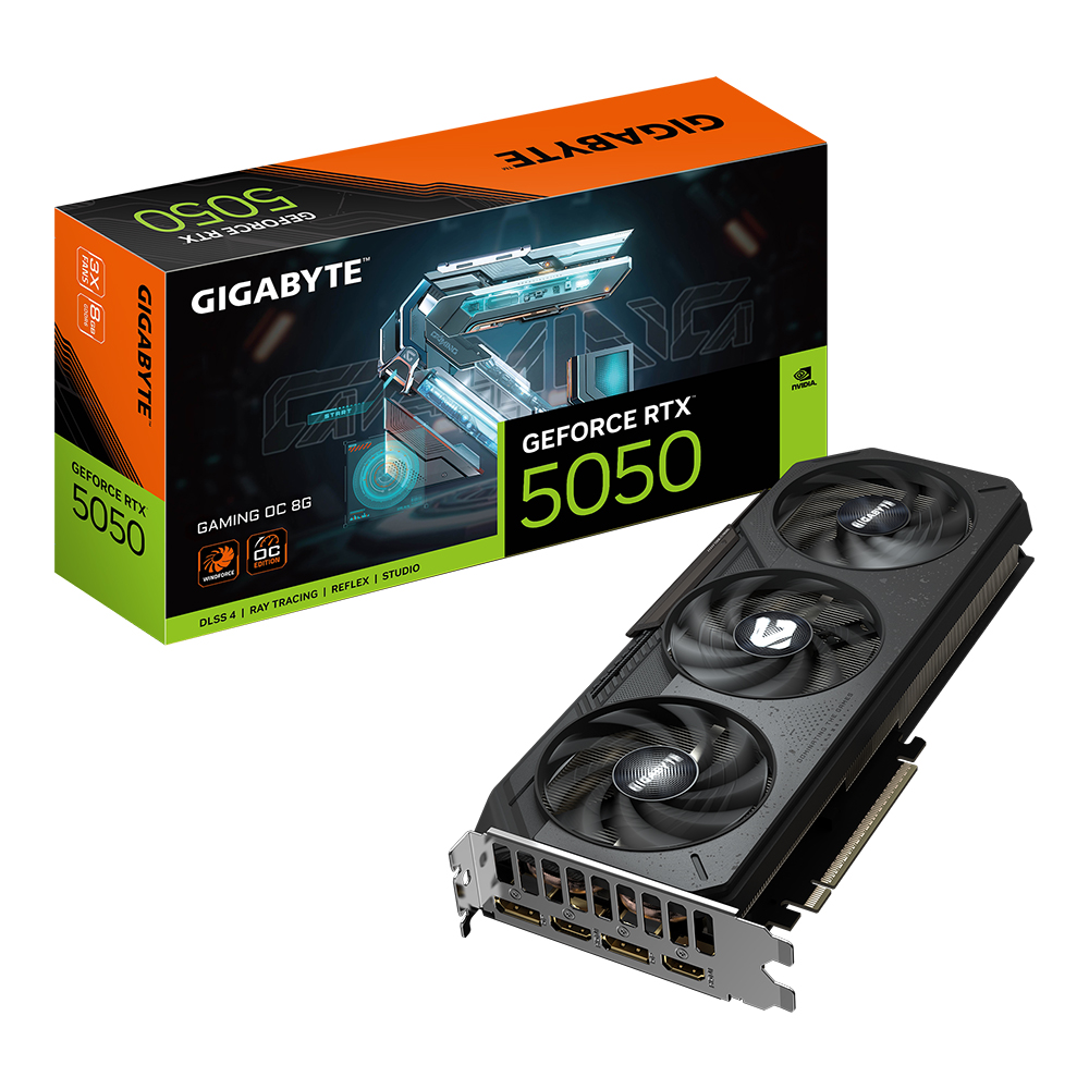 gigabyte VGA GIGABYTE GEFORCE RTX 5050 GAMING OC - 8GB GDDR6 (REV. 1.0) — product image 1