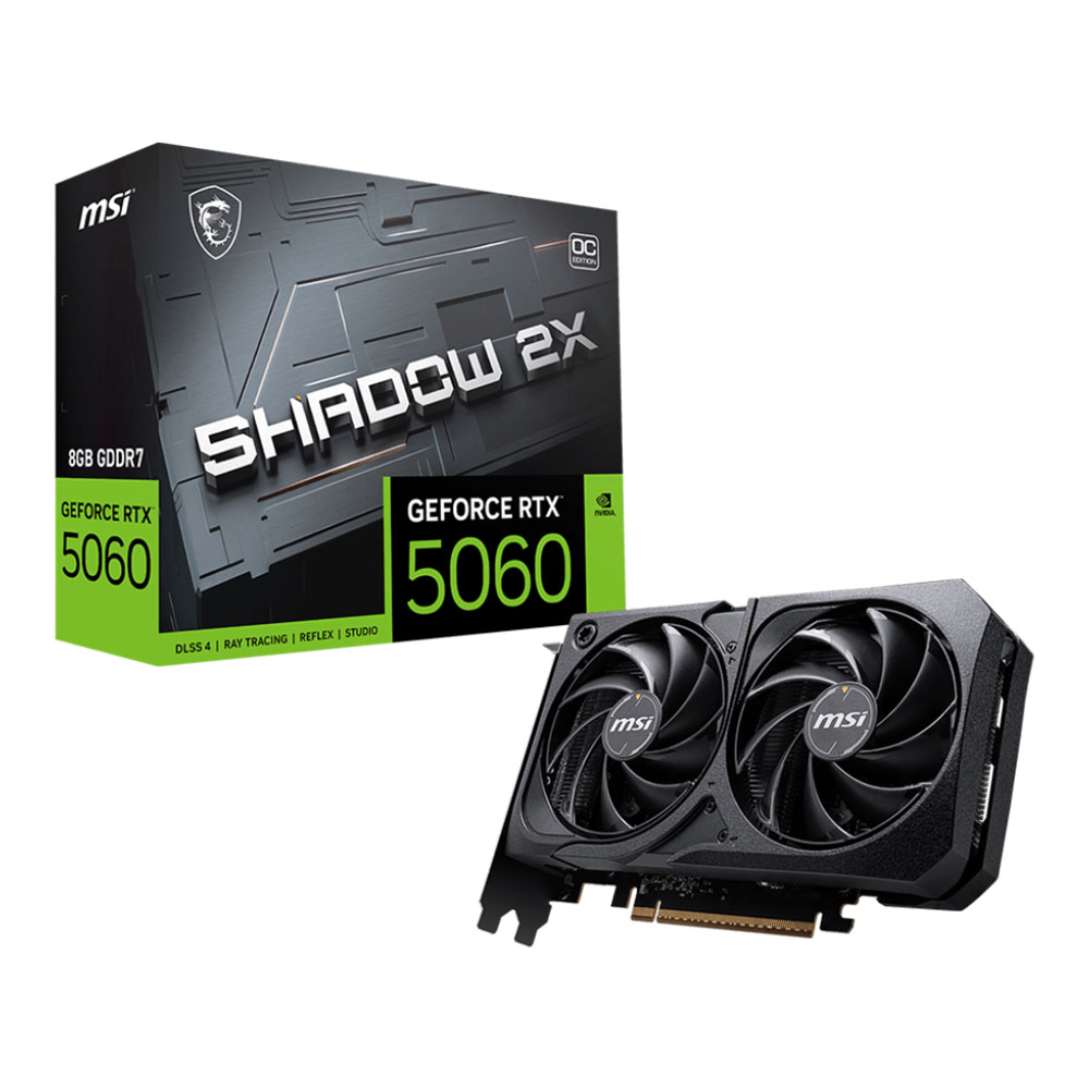 msi VGA MSI GEFORCE RTX 5060 SHADOW 2X OC - 8GB GDDR7 — product image 1