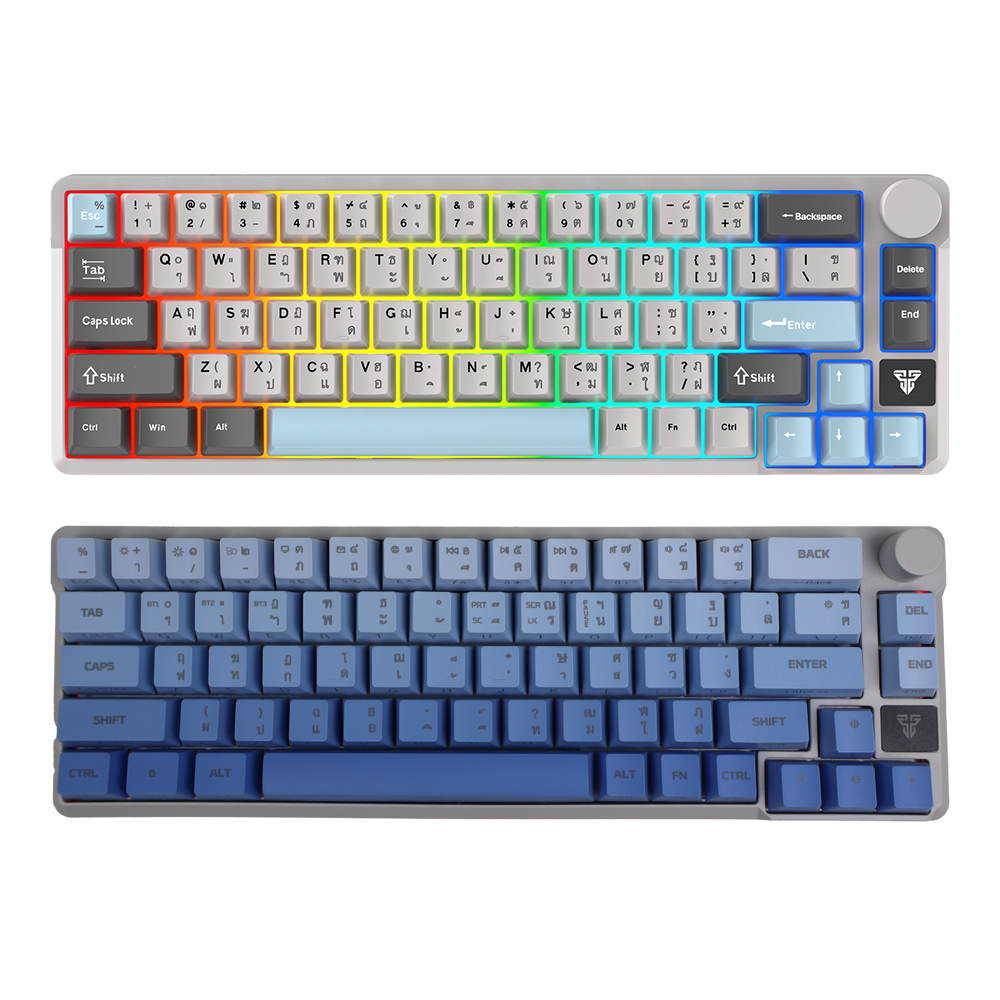 fantech KEYBOARD WIRELESS BLUETOOTH FANTECH MK919 ATOM PRO66 GRAY (BLUE SWITCH คีย์บอร์ด) — product image 1
