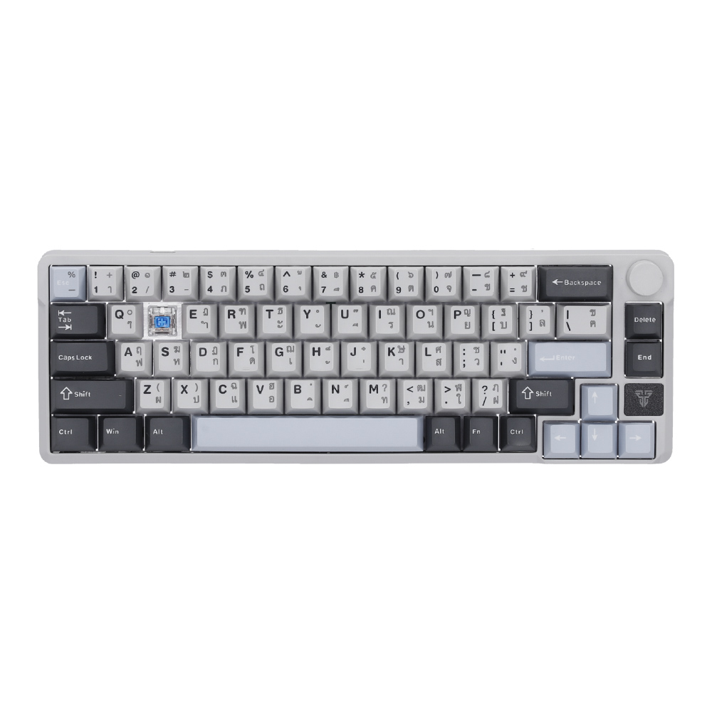 KEYBOARD WIRELESS BLUETOOTH FANTECH MK919 ATOM PRO66 GRAY (BLUE SWITCH คีย์บอร์ด) thumbnail 3