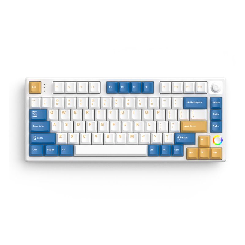 hello KEYBOARD WIRELESS BLUETOOTH HELLO GANSS HS75T GG08 (SOUL SILVER SWITCH คีย์บอร์ด) — product image 1