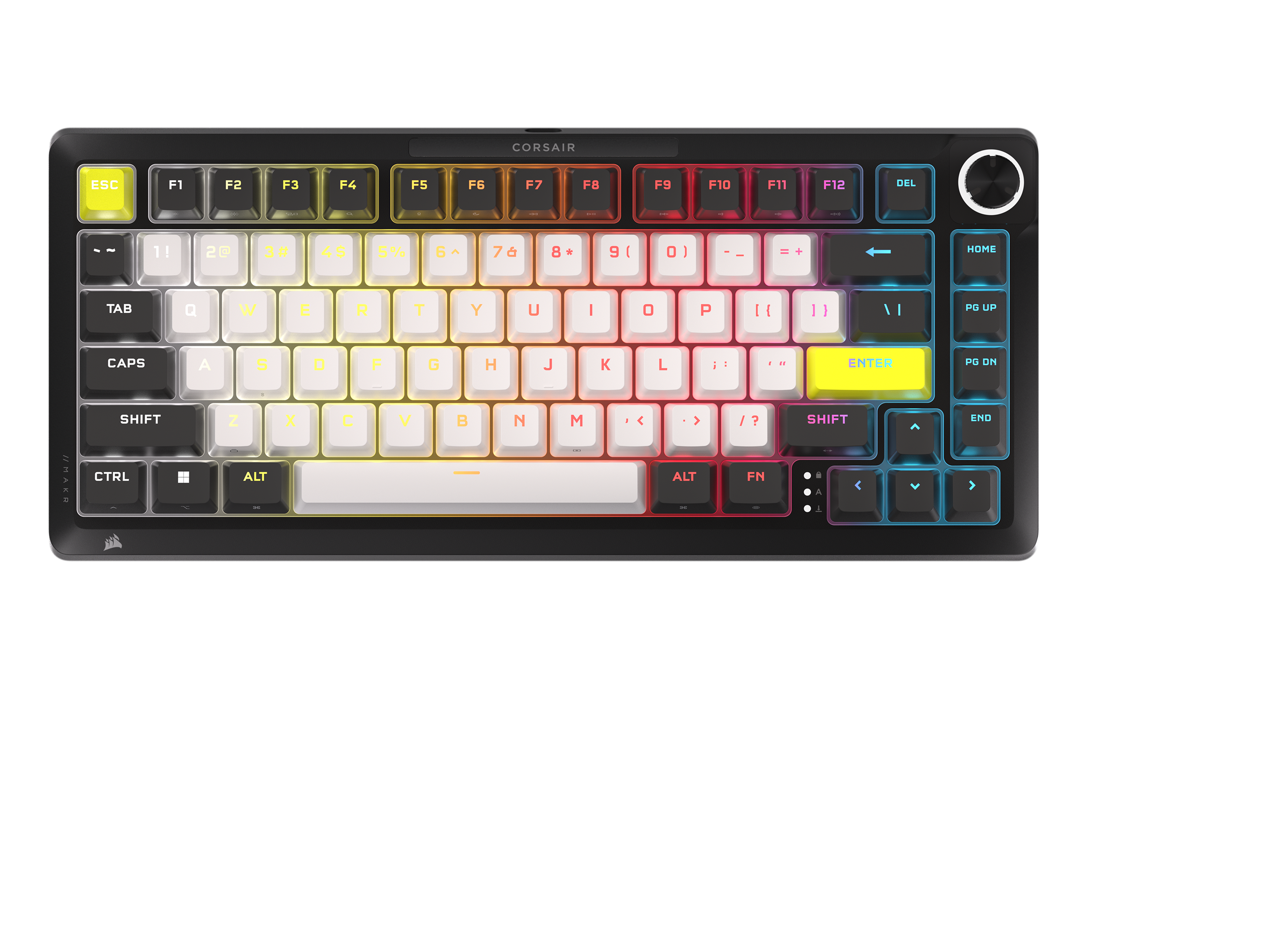 KEYBOARD CORSAIR MAKR PRO 75 RGB BLACK EN (MGX HYPERDRIVE SWITCH คีย์บอร์ด) thumbnail 3