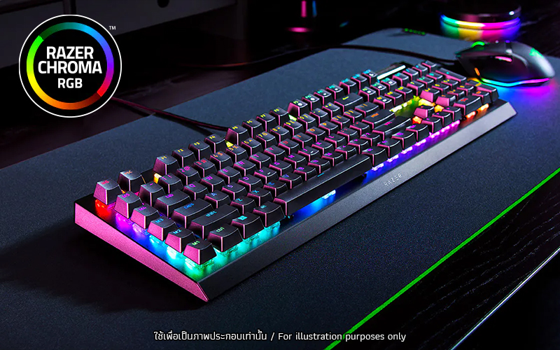 KEYBOARD RAZER BLACKWIDOW V4 X (GREEN SWITCH คีย์บอร์ด) thumbnail 3