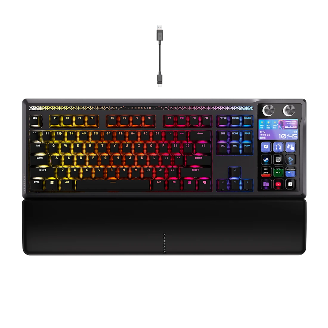 corsair KEYBOARD CORSAIR GALLEON 100 SD BUILT IN STREAM DECK RGB BLACK EN (MLX PULSE SWITCH คีย์บอร์ด) — product image 1