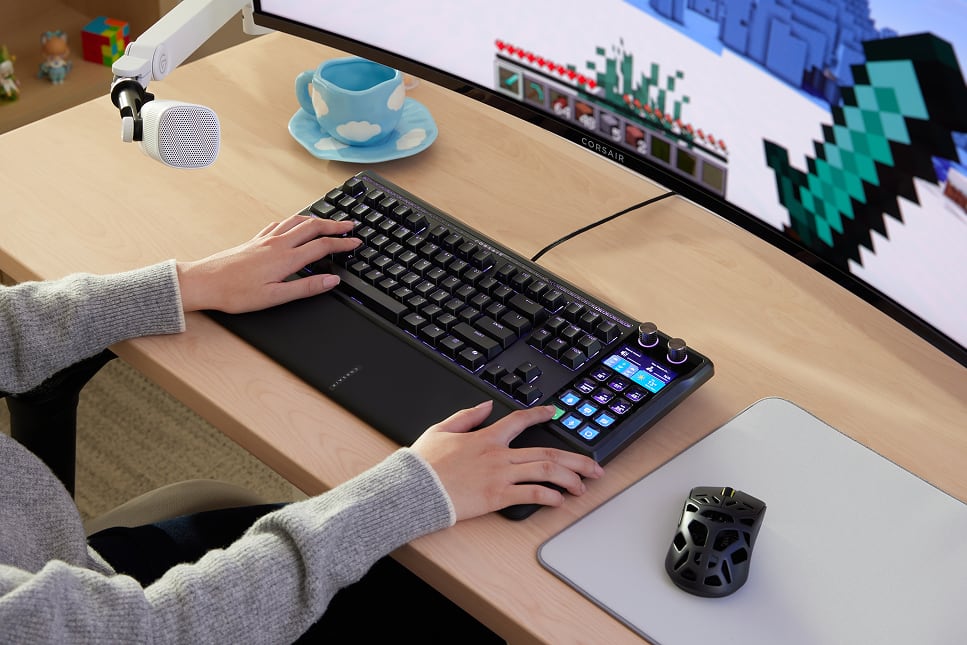 KEYBOARD CORSAIR GALLEON 100 SD BUILT IN STREAM DECK RGB BLACK EN (MLX PULSE SWITCH คีย์บอร์ด) thumbnail 3