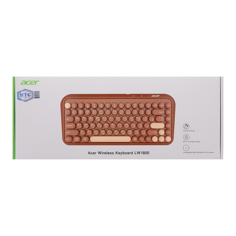 KEYBOARD WIRELESS ACER LW1800 BROWN (BLUETOOTH) thumbnail 5