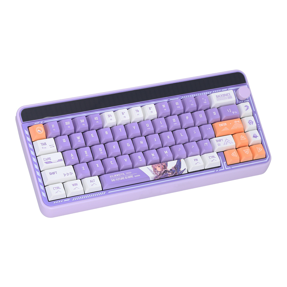 KEYBOARD WIRELESS BLUETOOTH AULA LEOBOG HI65 PURPLE (JASPER SWITCH คีย์บอร์ด) thumbnail 3