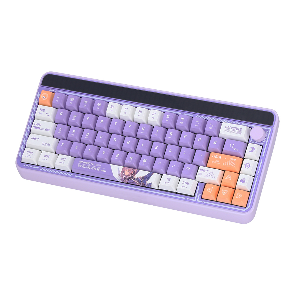 KEYBOARD WIRELESS BLUETOOTH AULA LEOBOG HI65 PURPLE (JASPER SWITCH คีย์บอร์ด) thumbnail 4