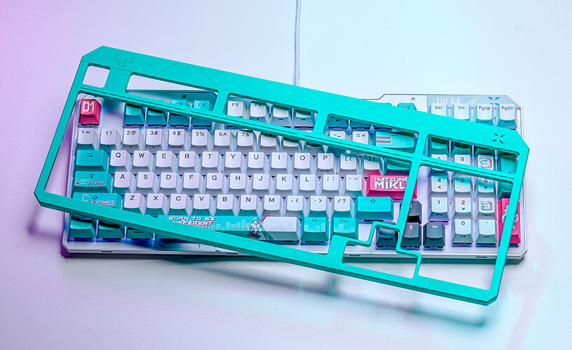 KEYBOARD ASUS TUF GAMING K3 GEN II HATSUNE MIKU EDITION (MECHANICAL SWITCH คีย์บอร์ด) thumbnail 2