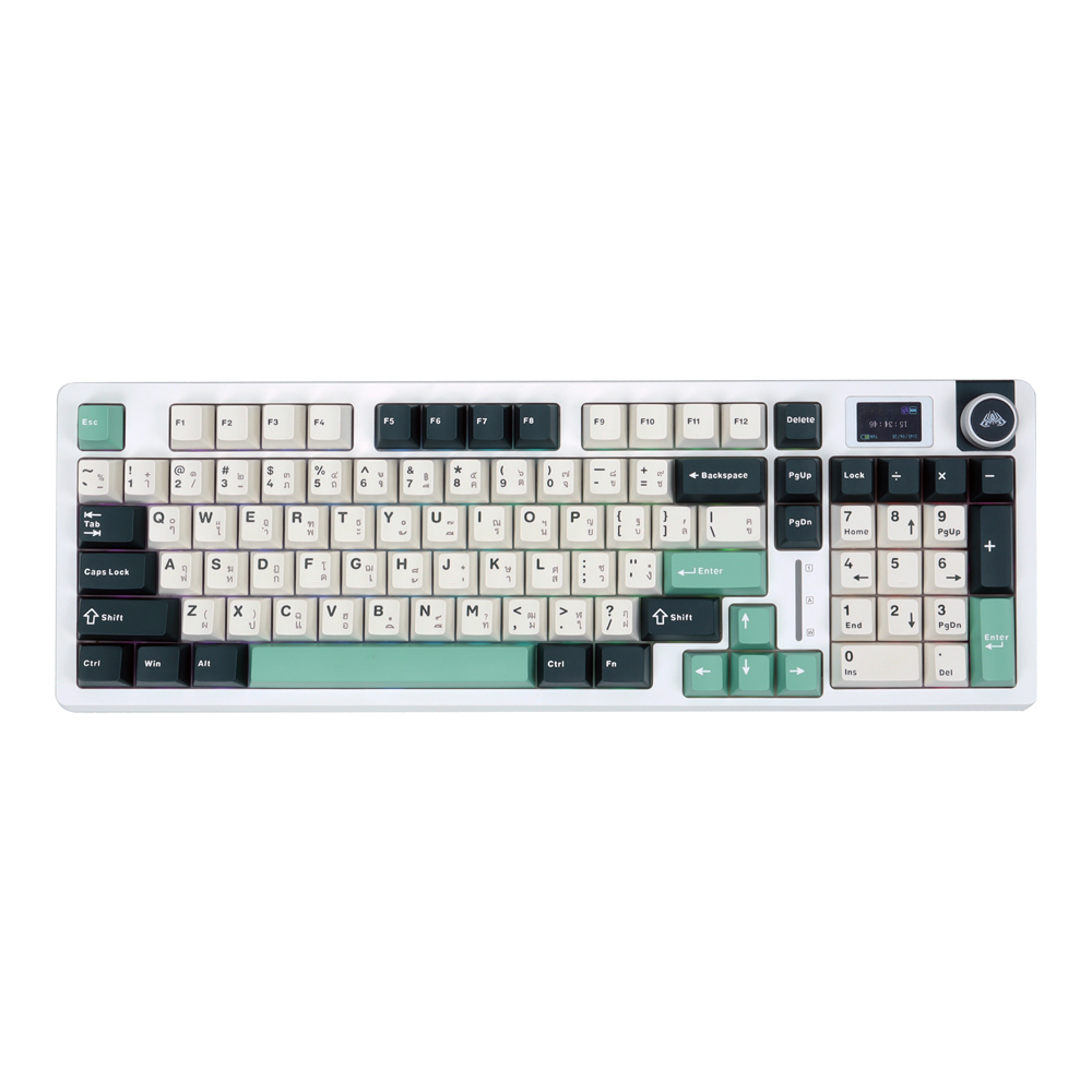 aula KEYBOARD WIRELESS BLUETOOTH AULA S98PRO FIELD GREEN (GRAY SWITCH คีย์บอร์ด) — product image 1