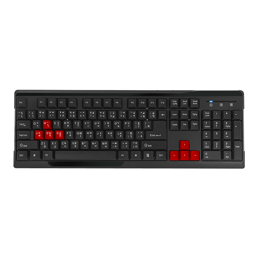 nubwo KEYBOARD NUBWO NK15 QUIET BLACK RED — product image 1