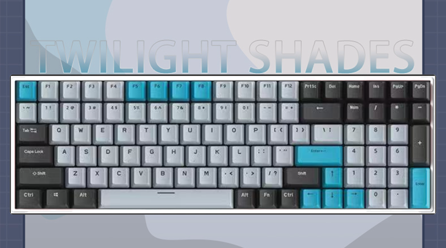 KEYBOARD WIRELESS ROYAL KLUDGE RK100 TWILIGHT /EN (BLUE SWITCH คีย์บอร์ด) thumbnail 2