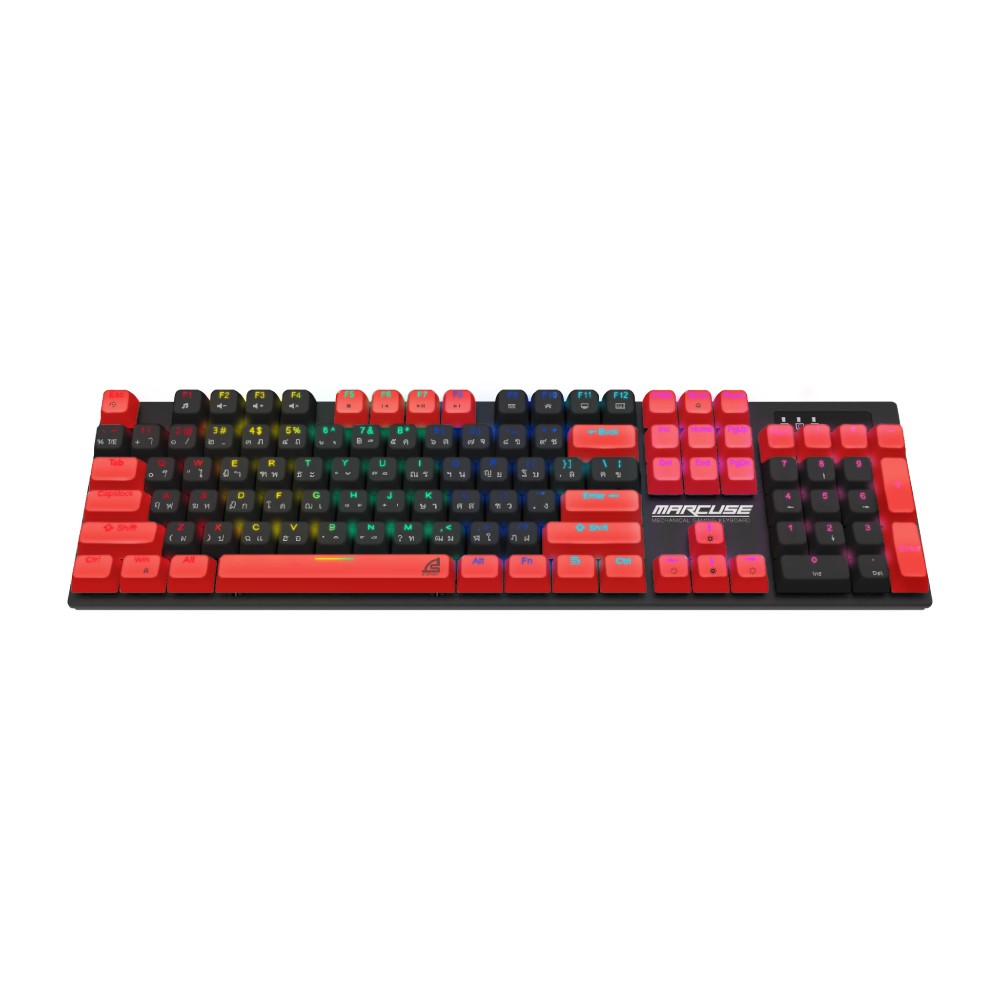 KEYBOARD SIGNO KB727 MARCUSE BLACK RED (BLUE SWITCH คีย์บอร์ด) thumbnail 3