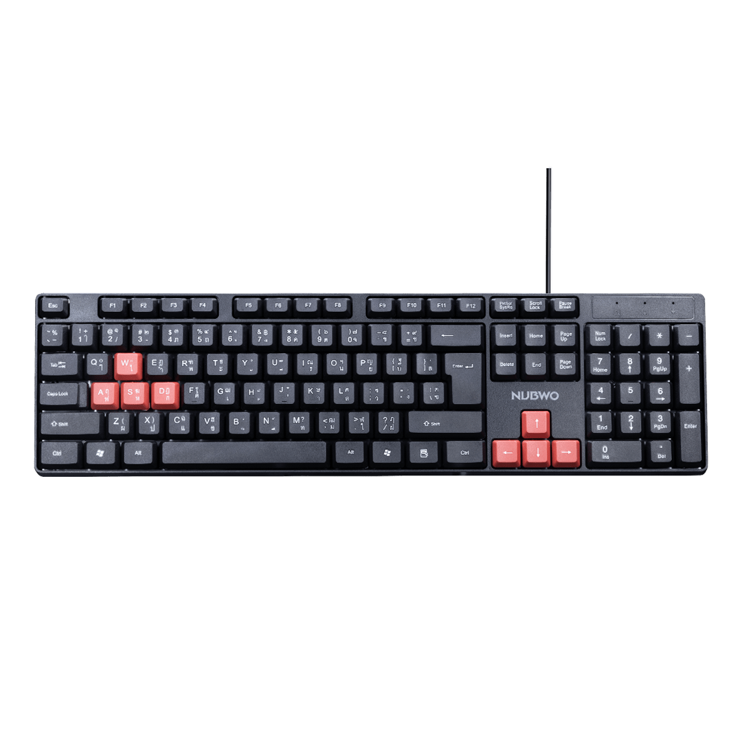 nubwo KEYBOARD NUBWO NK48 BLACK RED — product image 1