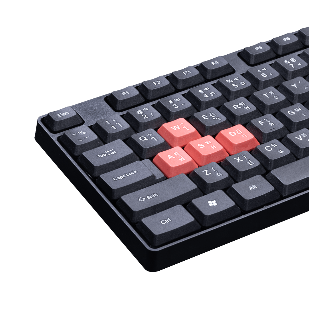 KEYBOARD NUBWO NK48 BLACK RED thumbnail 3