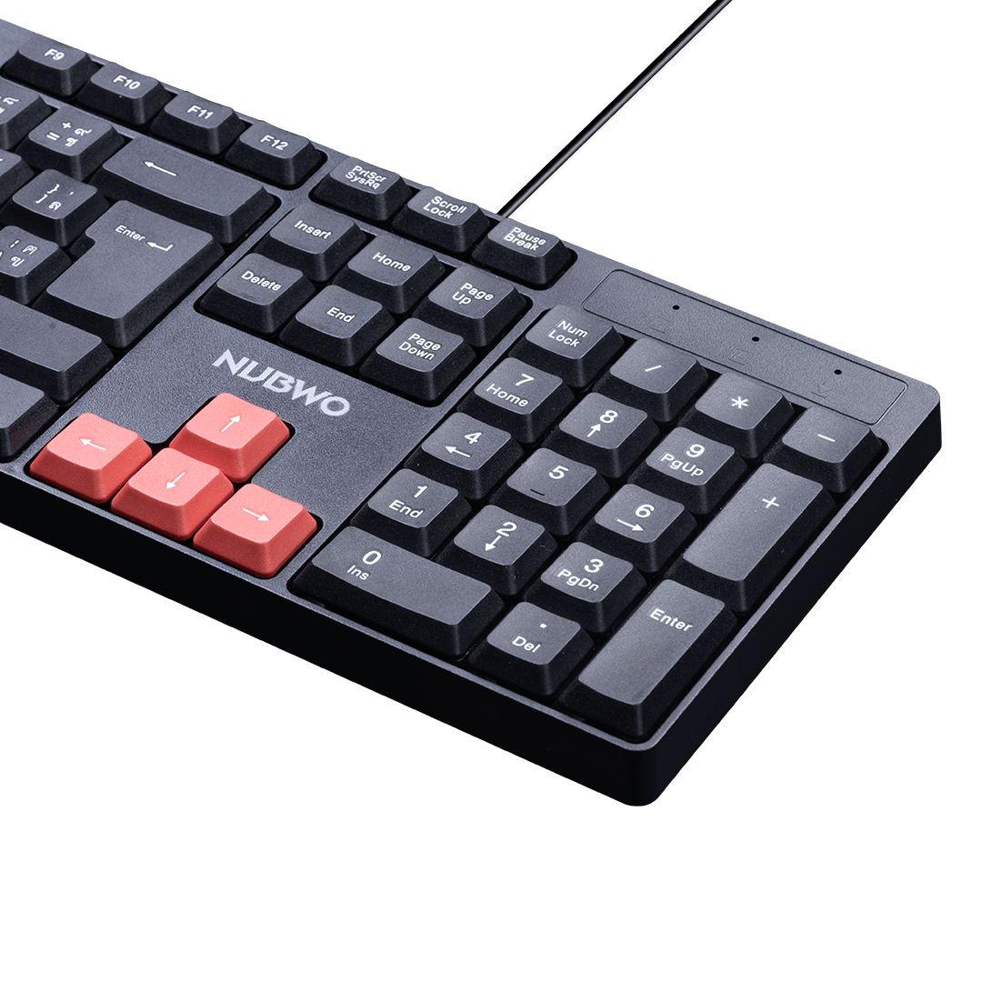 KEYBOARD NUBWO NK48 BLACK RED thumbnail 4