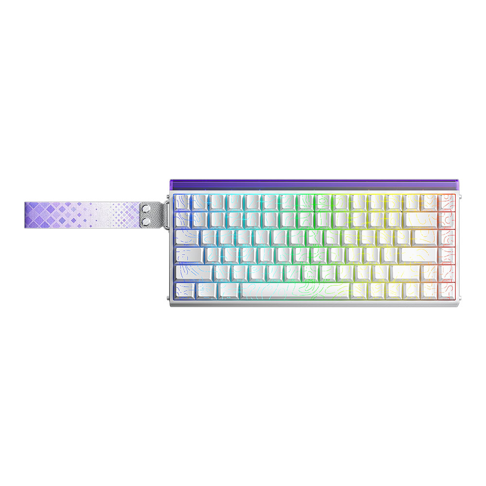 aula KEYBOARD AULA HERO84HE WHITE PLUTO (MAGNETIC SWITCH คีย์บอร์ด) — product image 1