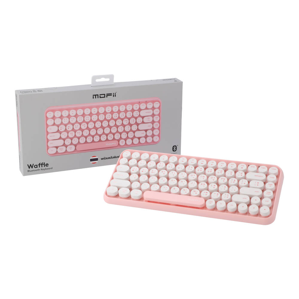 KEYBOARD WIRELESS MOFII WAFFLE PINK (BLUETOOTH) thumbnail 5