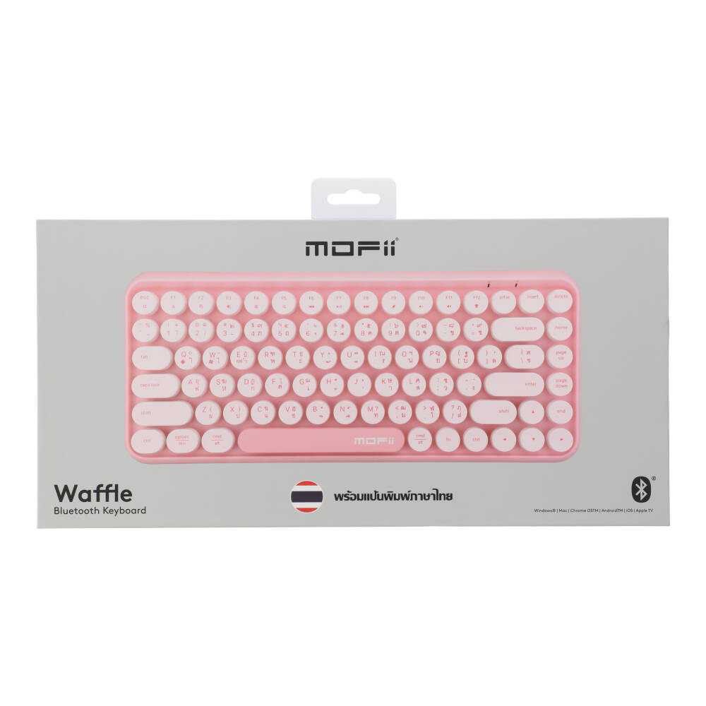 KEYBOARD WIRELESS MOFII WAFFLE PINK (BLUETOOTH) thumbnail 6