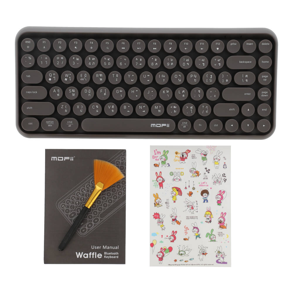 KEYBOARD WIRELESS MOFII WAFFLE GREY (BLUETOOTH) thumbnail 3