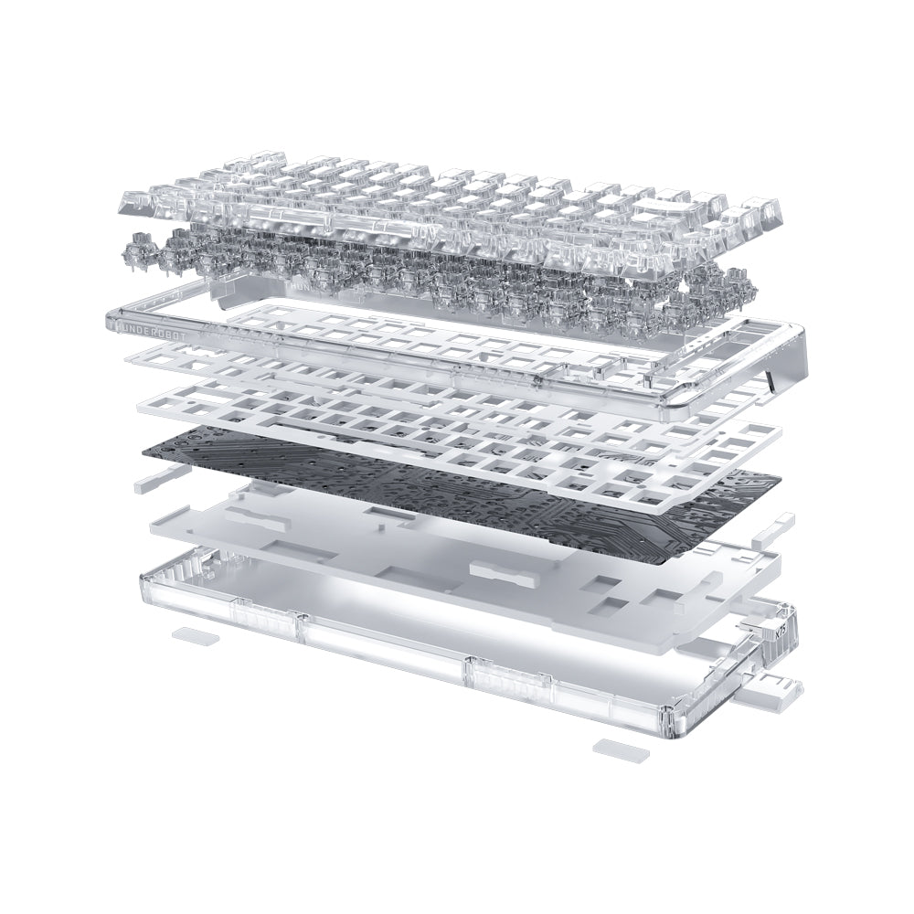 KEYBOARD WIRELESS BLUETOOTH THUNDEROBOT K75 TRANSPARENT /EN (TR MOON SWITCH คีย์บอร์ด) thumbnail 2