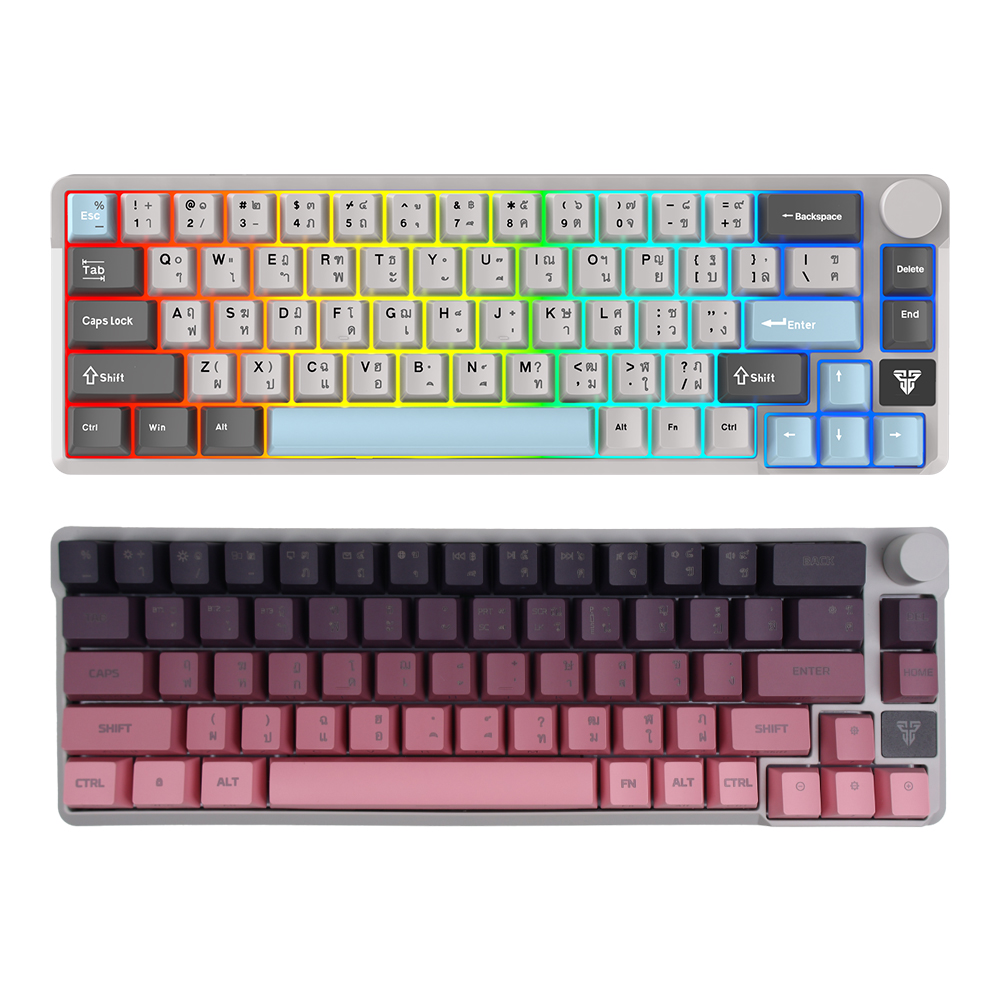 fantech KEYBOARD WIRELESS BLUETOOTH FANTECH MK919 ATOM PRO66 GRAY (RED SWITCH คีย์บอร์ด) — product image 1