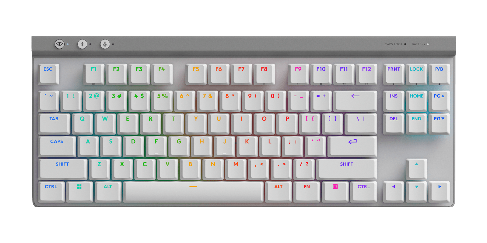 logitech KEYBOARD WIRELESS BLUETOOTH LOGITECH G515 LIGHTSPEED TKL WHITE (GL LOW PROFILE SWITCH คีย์บอร์ด) — product image 1