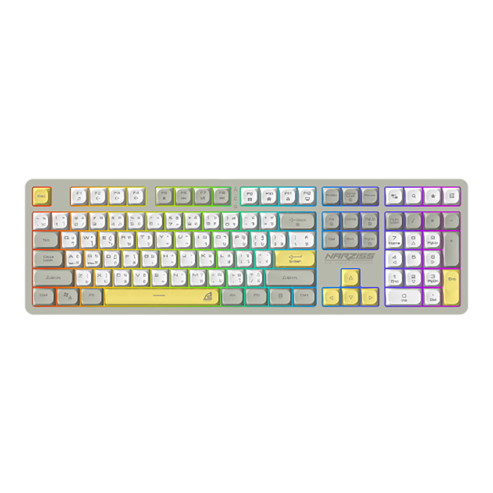 signo KEYBOARD SIGNO NARZISS KB-734GY (RUBBER SWITCH คีย์บอร์ด) — product image 1