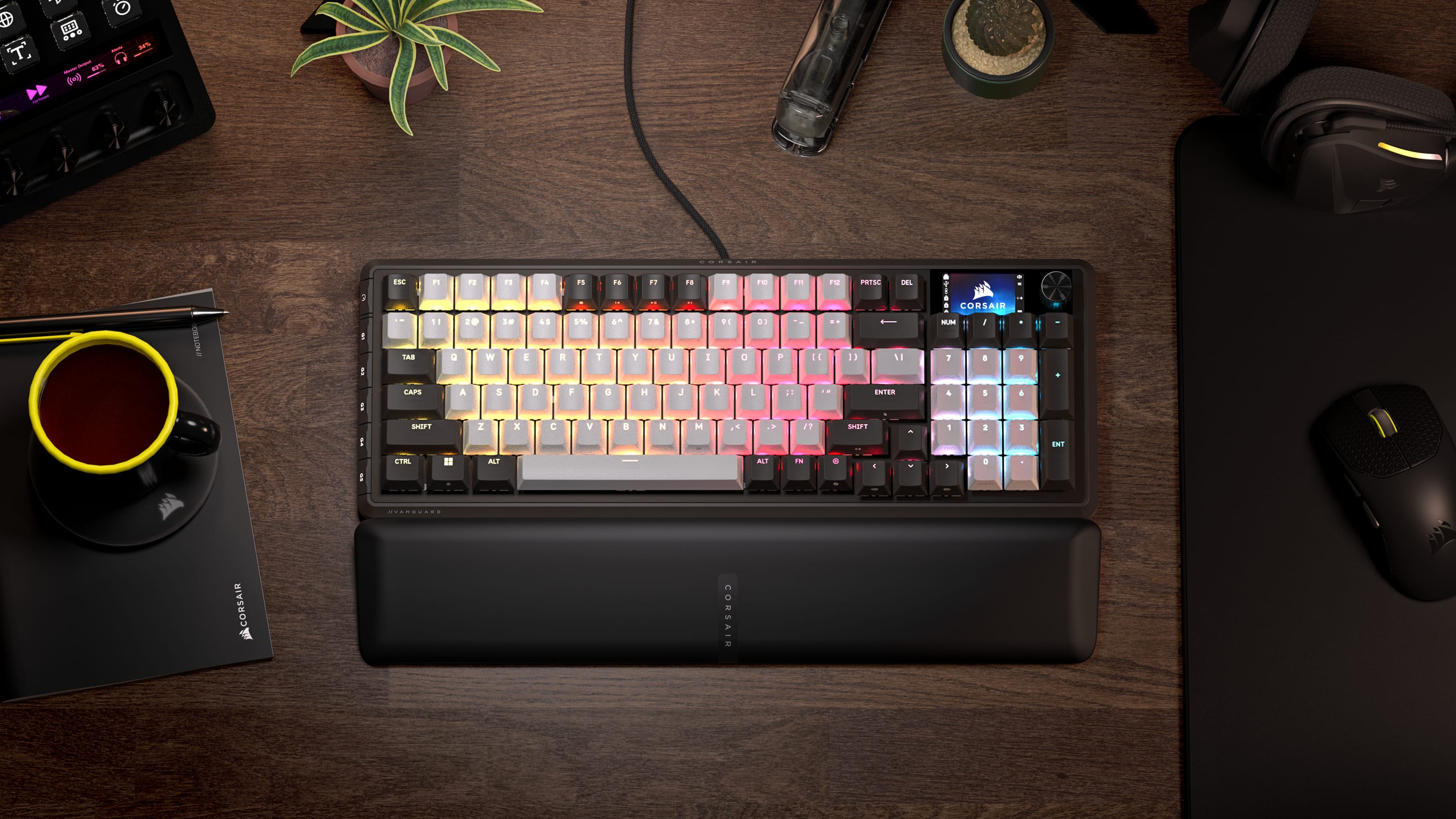 KEYBOARD CORSAIR VANGUARD 96 (MLX FUSION SWITCH คีย์บอร์ด) thumbnail 2