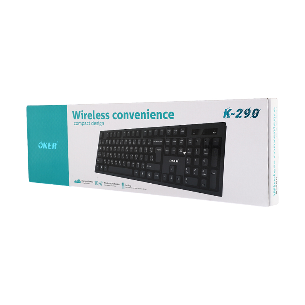 KEYBOARD WIRELESS OKER K290 thumbnail 3