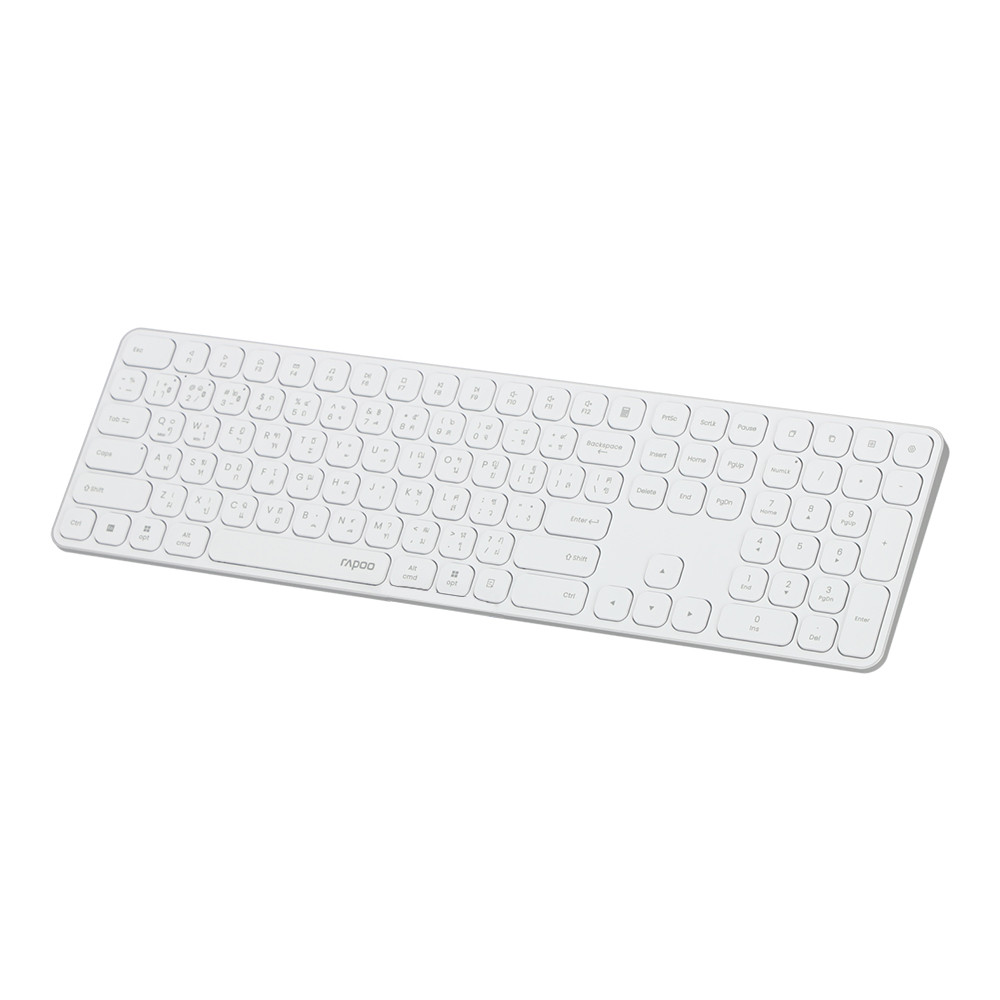 KEYBOARD WIRELESS RAPOO E9550L ULTRA-SLIM WHITE (BLUETOOTH) thumbnail 3
