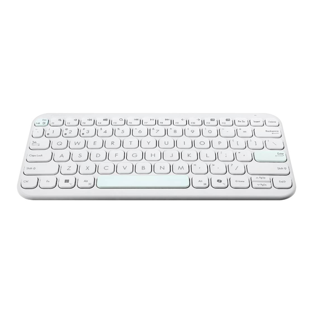 asus KEYBOARD WIRELESS ASUS MARSHMALLOW KW100 - IRIDESCENT WHITE (BLUETOOTH EN) โปรโมชั่นราคาพิเศษ ถึง 2 ส.ค. 69 — product image 1