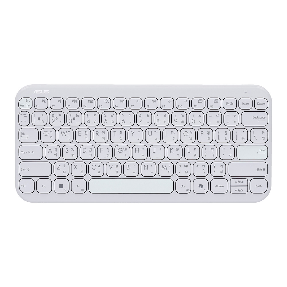 KEYBOARD WIRELESS ASUS MARSHMALLOW KW100 - IRIDESCENT WHITE (BLUETOOTH EN) โปรโมชั่นราคาพิเศษ ถึง 2 ส.ค. 69 thumbnail 2