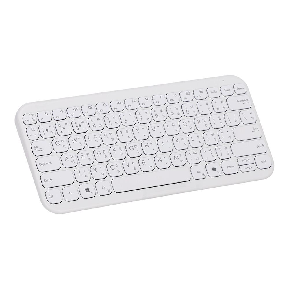 KEYBOARD WIRELESS ASUS MARSHMALLOW KW100 - IRIDESCENT WHITE (BLUETOOTH EN) โปรโมชั่นราคาพิเศษ ถึง 2 ส.ค. 69 thumbnail 3