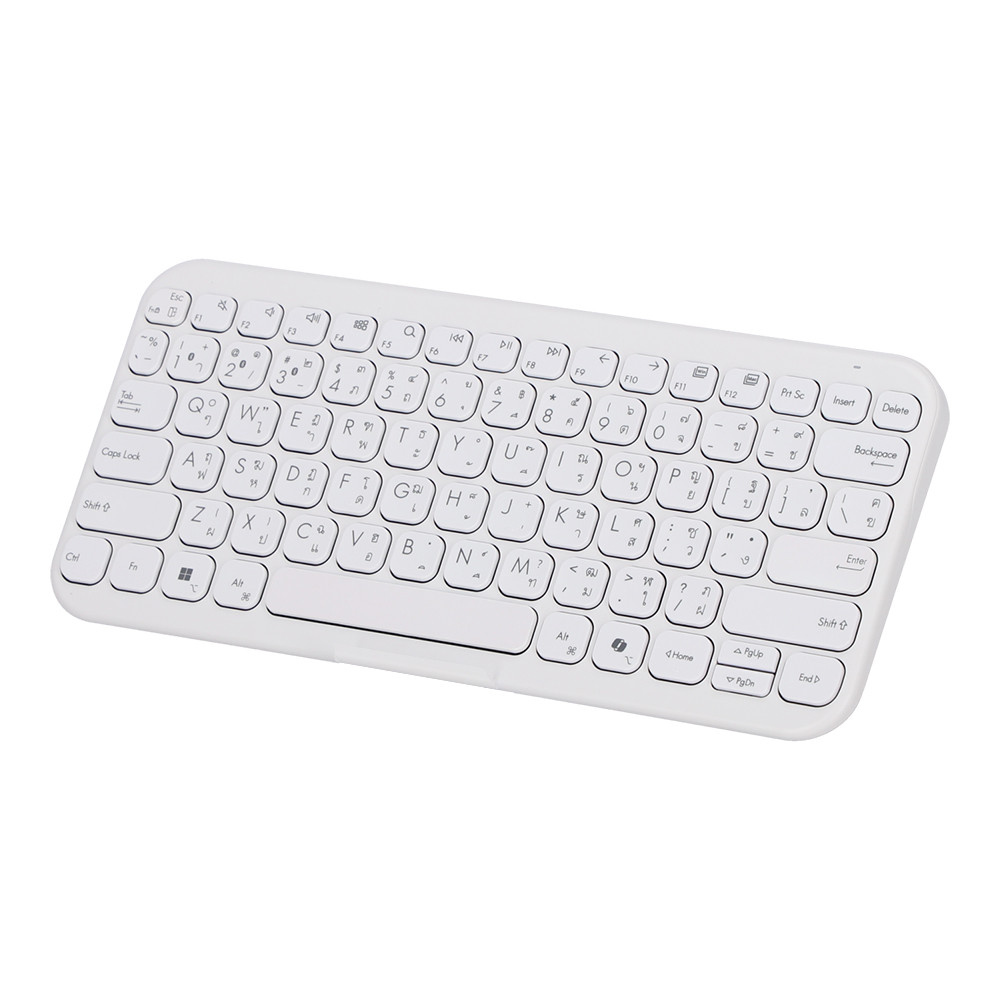 KEYBOARD WIRELESS ASUS MARSHMALLOW KW100 - IRIDESCENT WHITE (BLUETOOTH EN) โปรโมชั่นราคาพิเศษ ถึง 2 ส.ค. 69 thumbnail 4