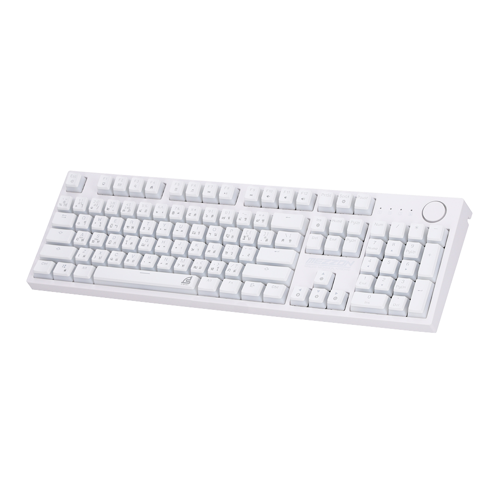 KEYBOARD WIRELESS BLUETOOTH SIGNO KB752 MEZZON WHITE (BLUE SWITCH คีย์บอร์ด) thumbnail 2