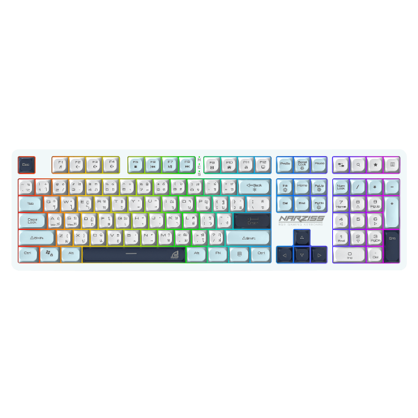 signo KEYBOARD SIGNO NARZISS KB-734WB (RUBBER SWITCH คีย์บอร์ด) — product image 1