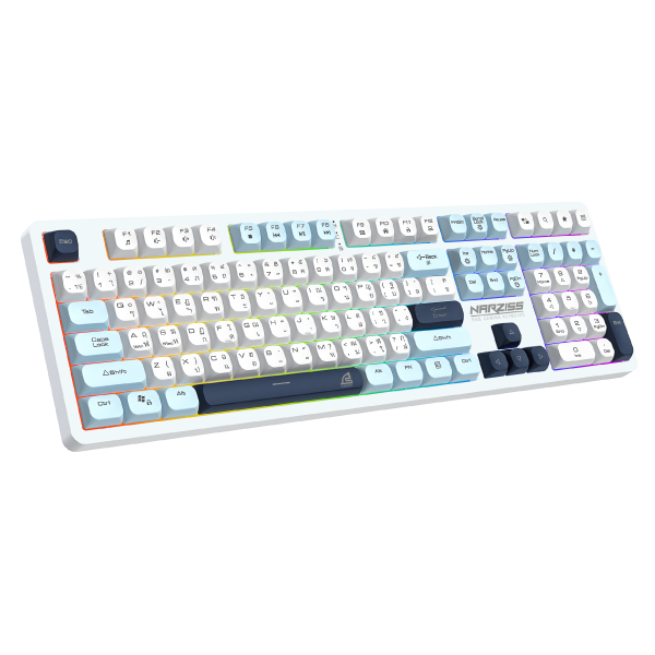 KEYBOARD SIGNO NARZISS KB-734WB (RUBBER SWITCH คีย์บอร์ด) thumbnail 2