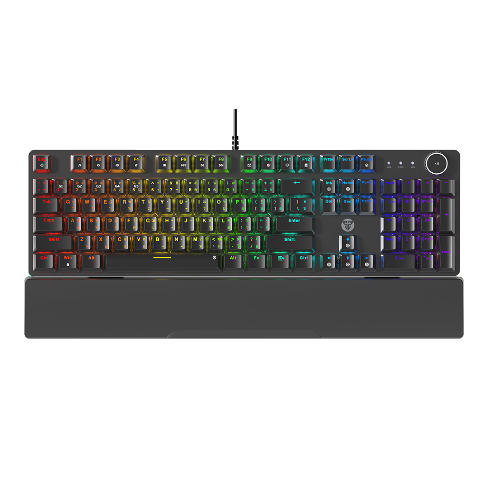 fantech KEYBOARD FANTECH MK894 MAXPOWER II BLACK (YELLOW SWITCH คีย์บอร์ด) — product image 1