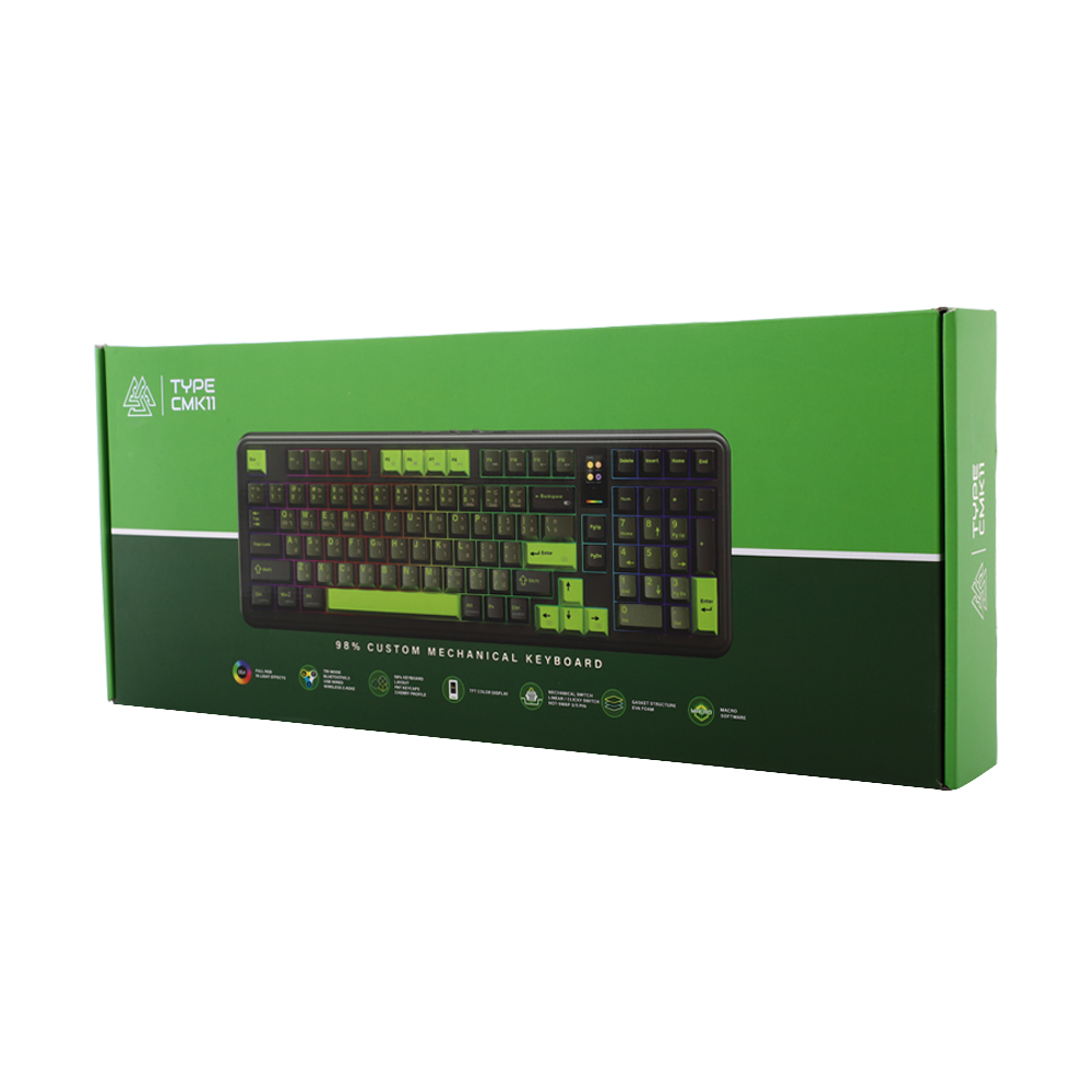KEYBOARD WIRELESS BLUETOOTH EGA DISPLAY TYPE CMK11 BLACK (LINEAR SWITCH คีย์บอร์ด) thumbnail 5